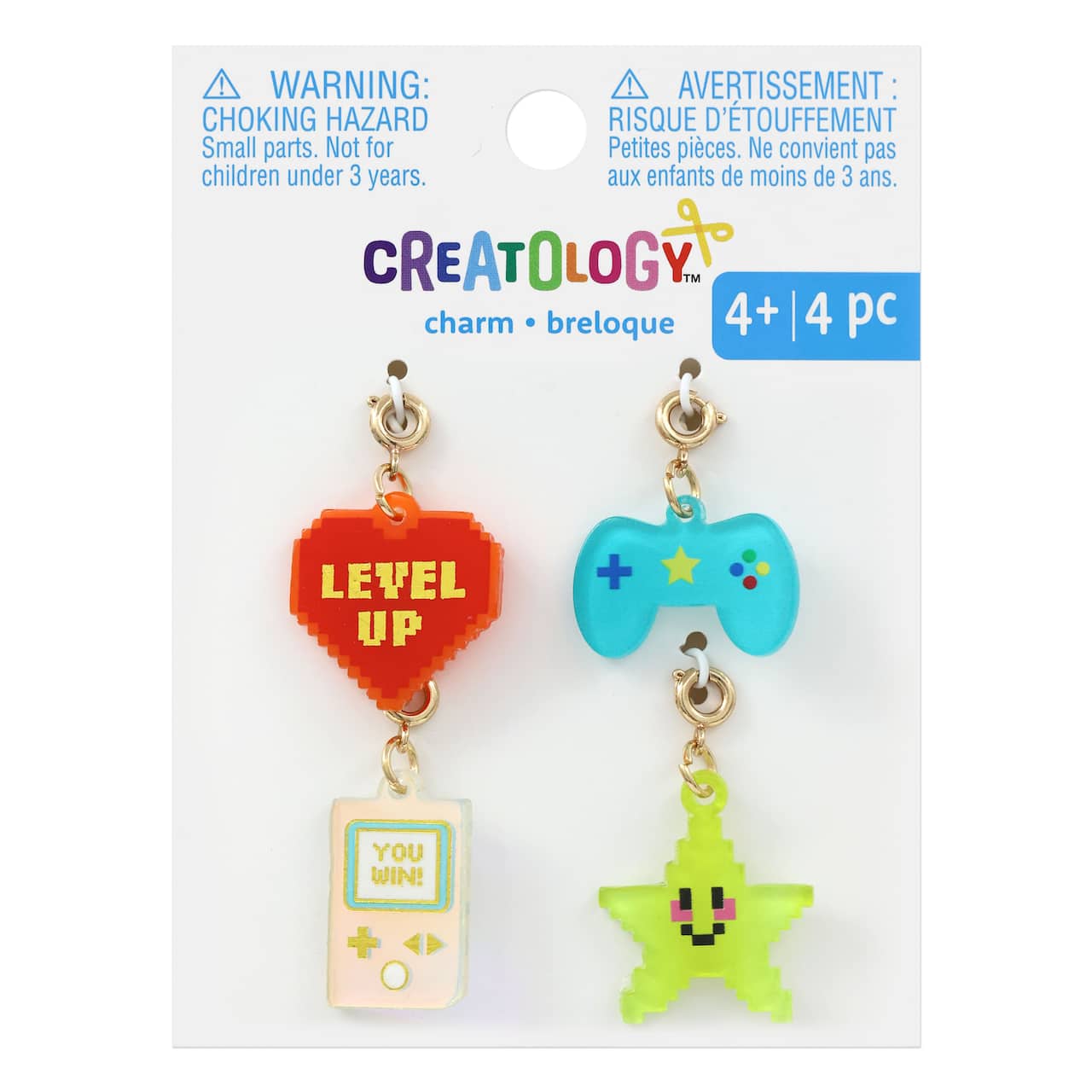 12 Pack: Level Up Gamer Charms Set by Creatology